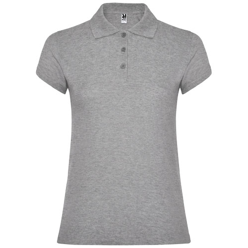 Polo Femme publicitaire coton 200gr Star ROLY Gris chiné